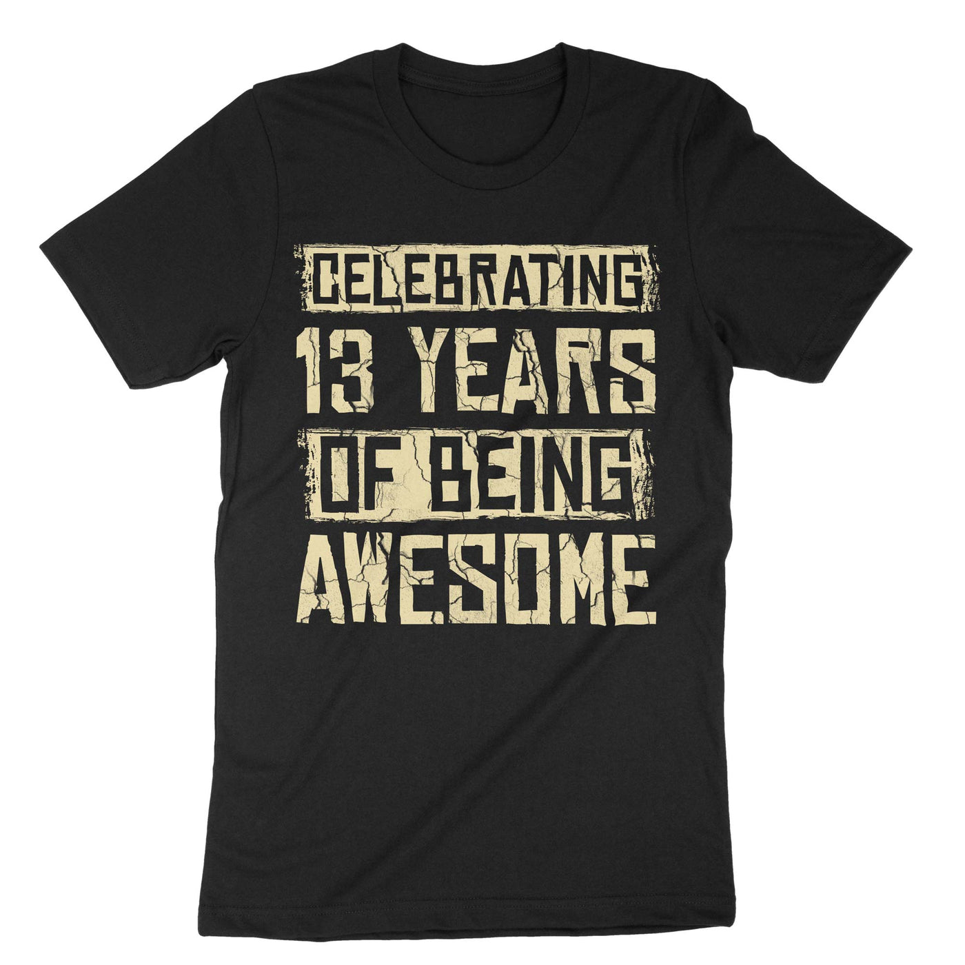 Black 13 Years Awesome T-Shirt#color_black