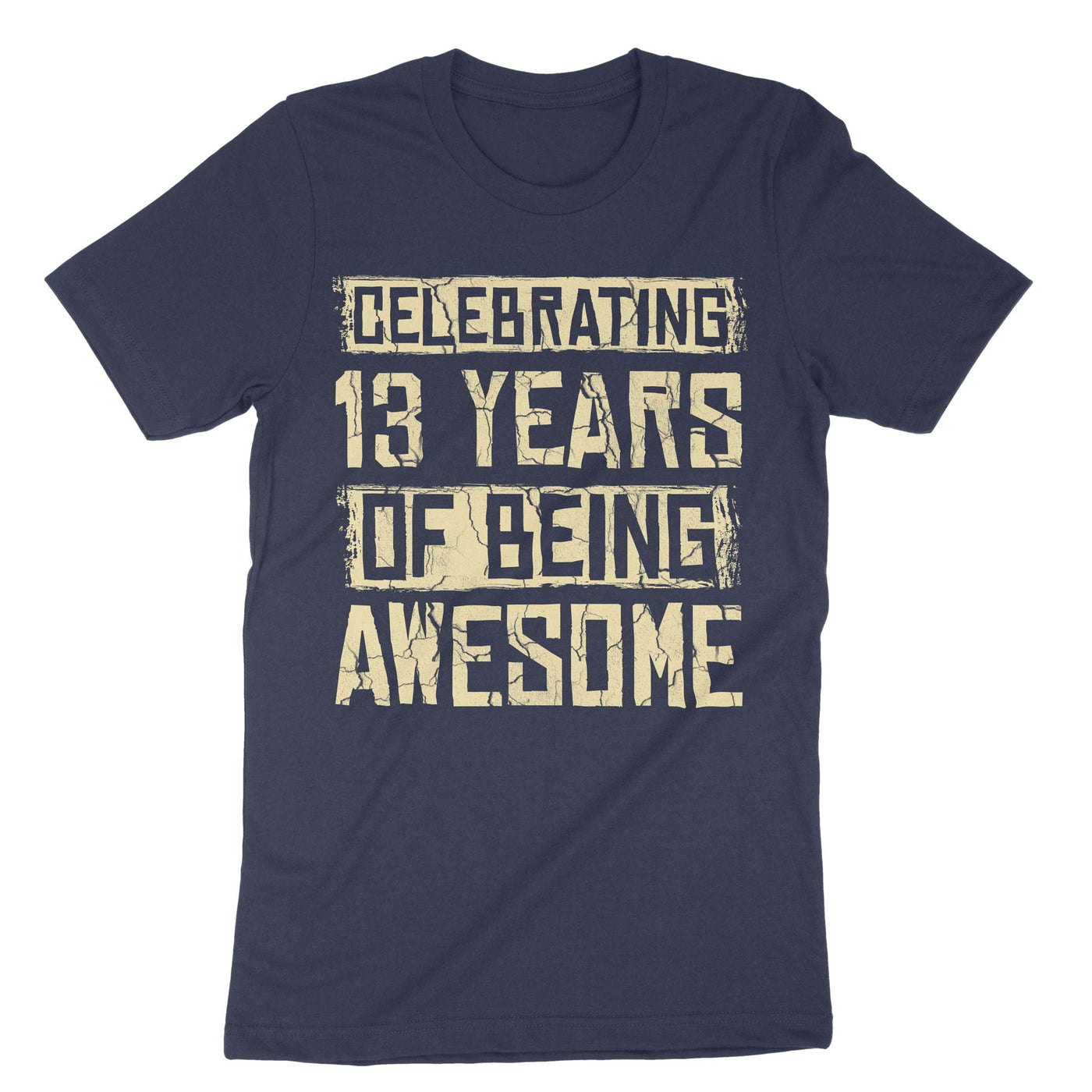 Navy 13 Years Awesome T-Shirt#color_navy
