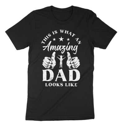 Black Amazing Dad T-Shirt#color_black
