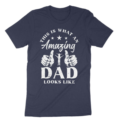 Navy Amazing Dad T-Shirt#color_navy
