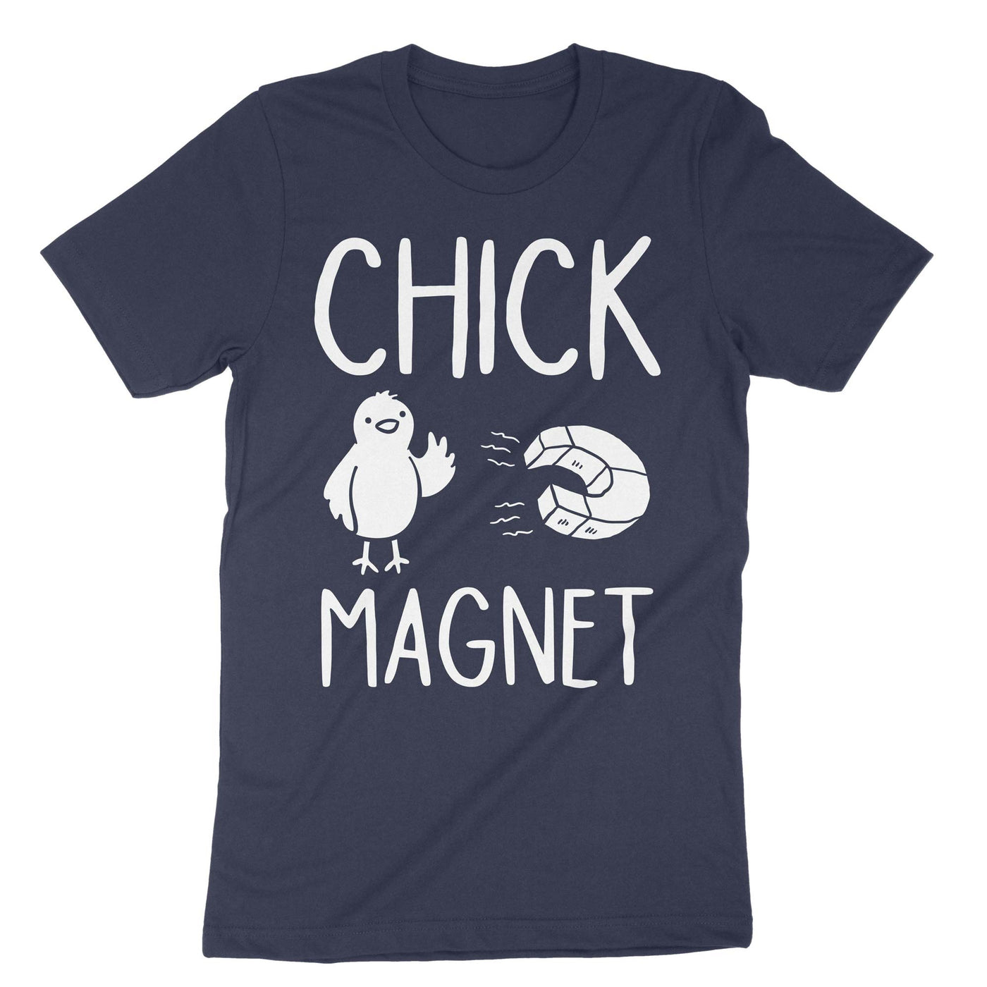 Navy Chick Magnet T-Shirt#color_navy