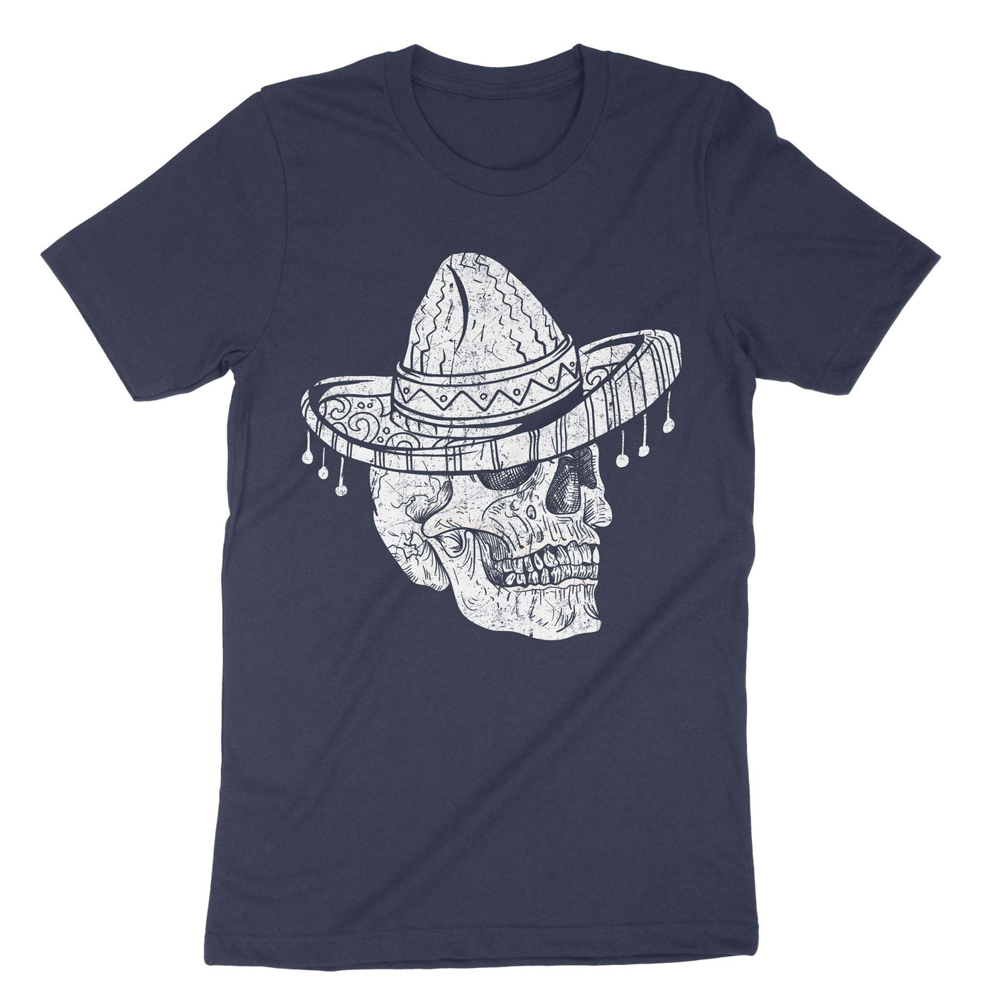 Navy Cinco De Mayo Skull T-Shirt#color_navy