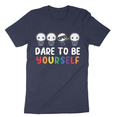 Navy Dare Be Yourself T-Shirt#color_navy