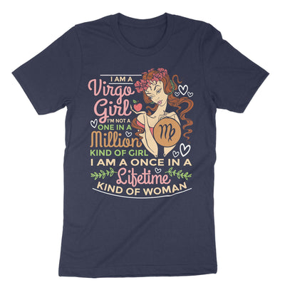 Navy Im A Virgo Girl T-Shirt#color_navy