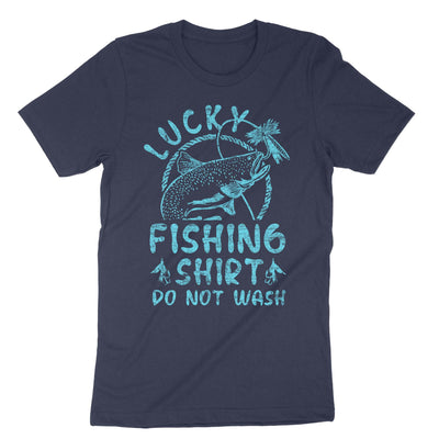 Navy Lucky Fishing Shirt Do Not Wash T-Shirt#color_navy
