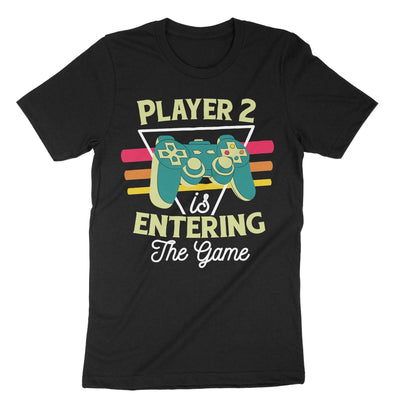 Black Player 2 Is Entering The Game T-Shirt#color_black