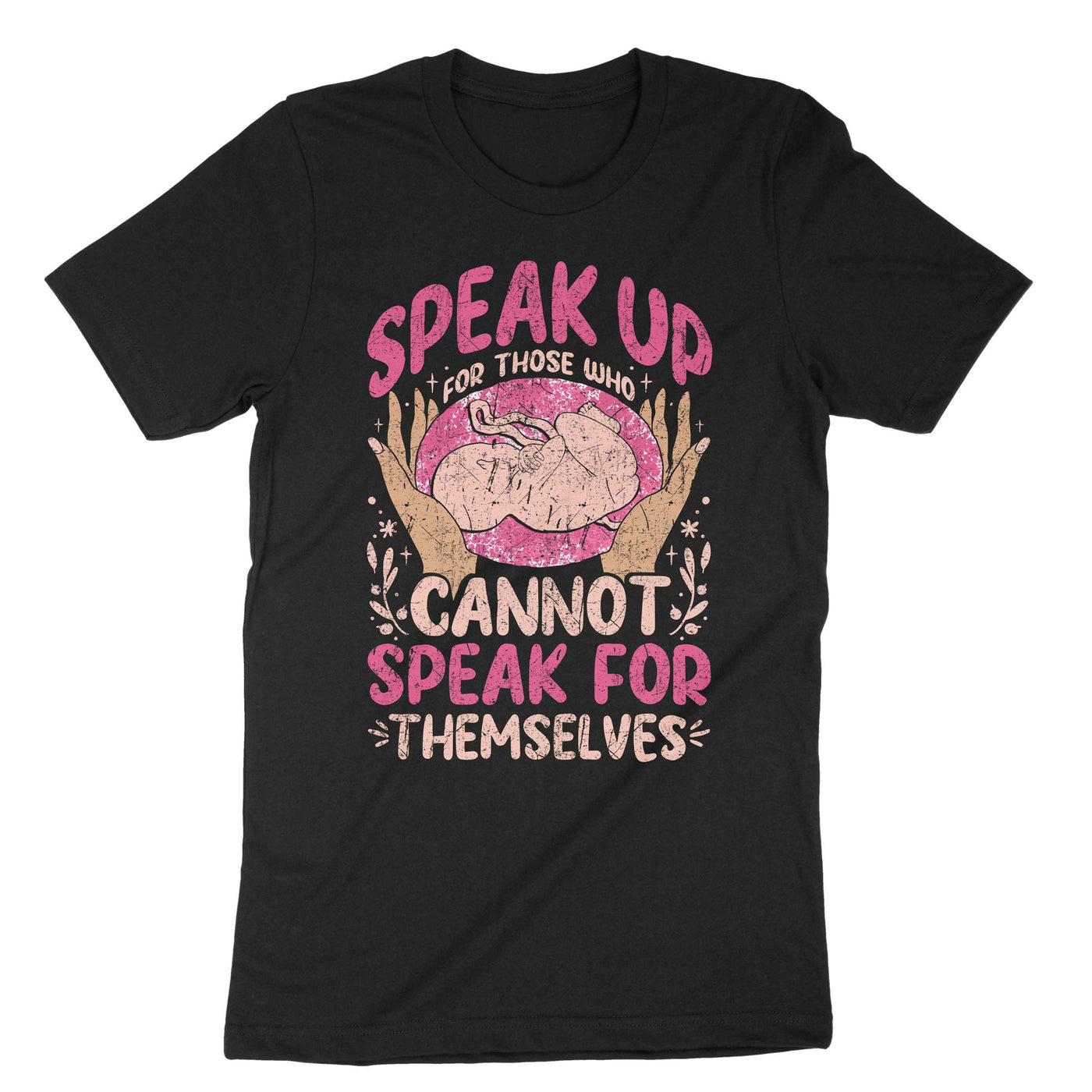 Black Pro Life Shirt Pray For The Unborn T-Shirt#color_black