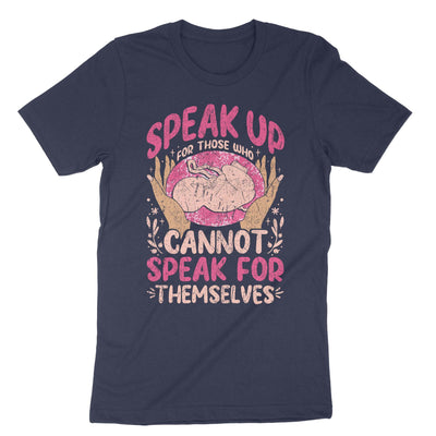 Navy Pro Life Shirt Pray For The Unborn T-Shirt#color_navy