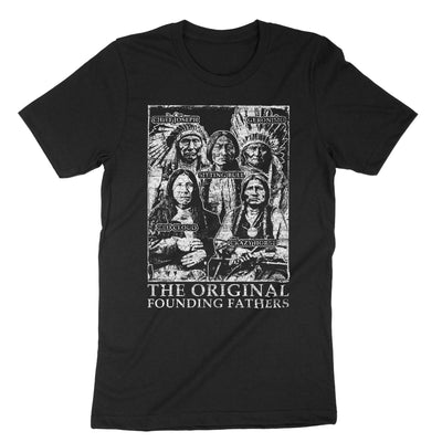 Black The Original Founding Fathers T-Shirt#color_black
