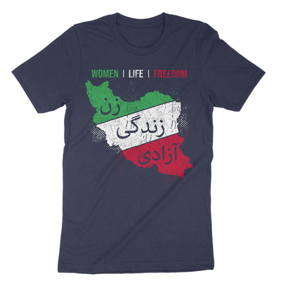 Navy Women Life Freedom T-Shirt#color_navy