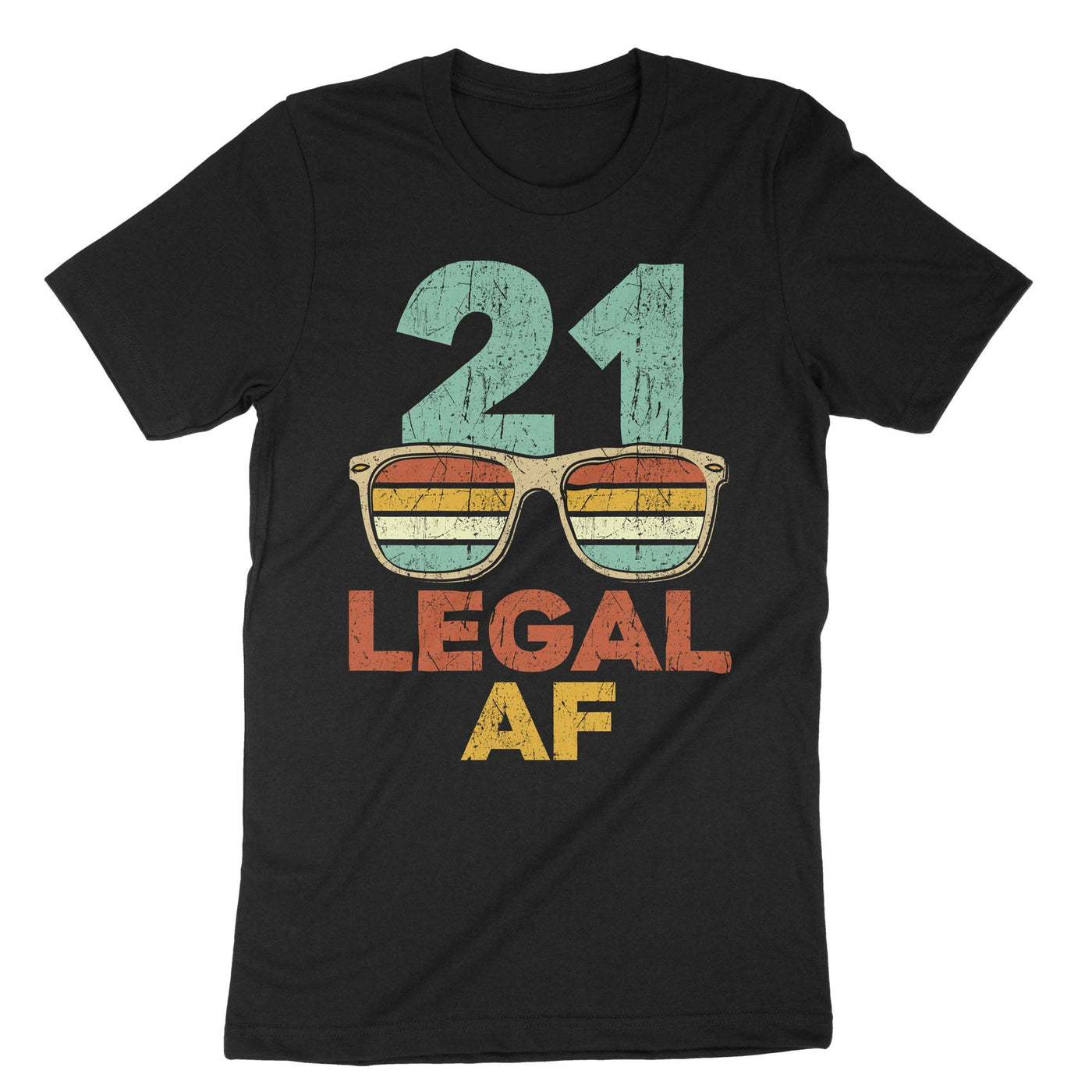Black 21 Legal Af T-Shirt#color_black