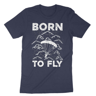 Navy Born To Paraglide T-Shirt#color_navy