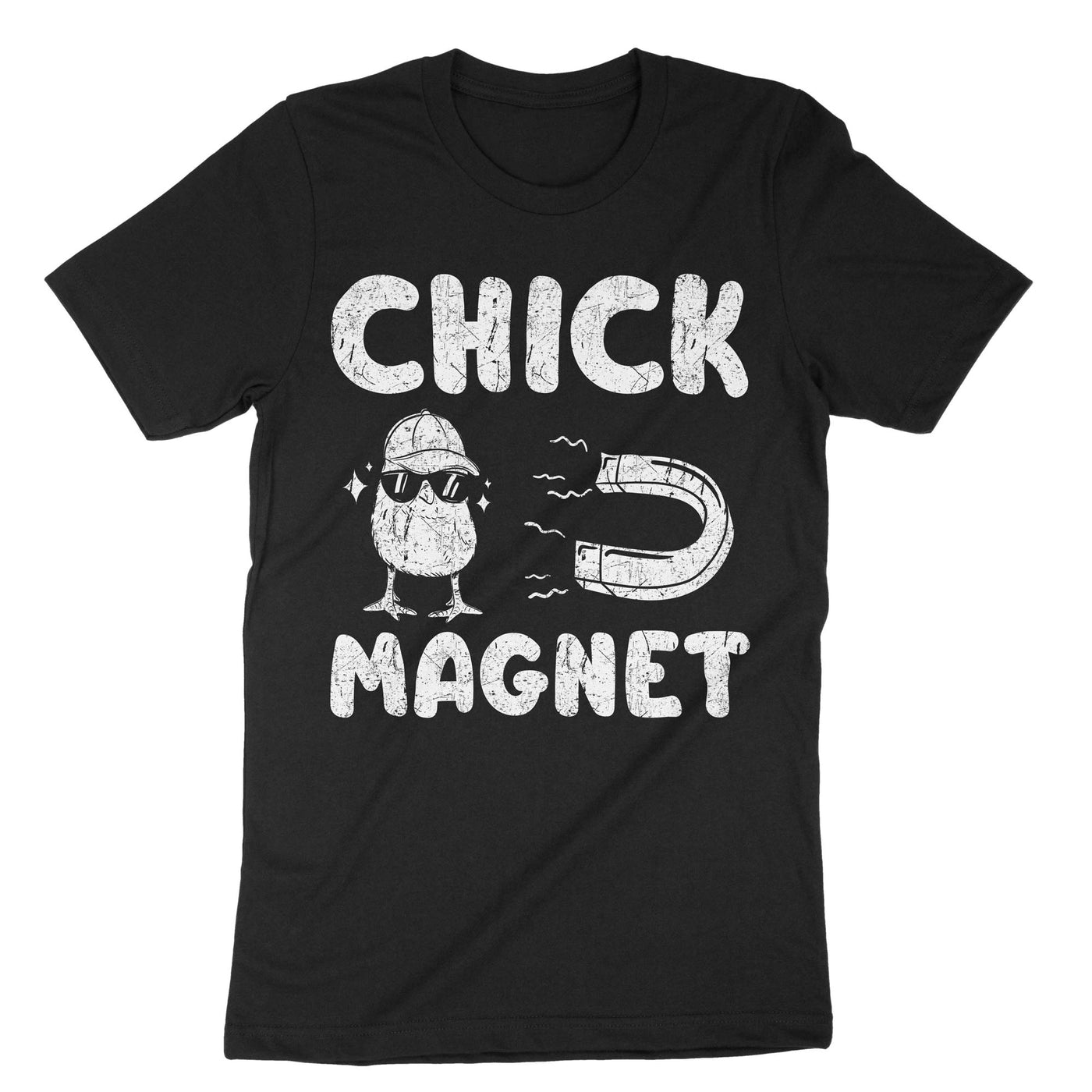 Black Chick Magnet T-Shirt#color_black