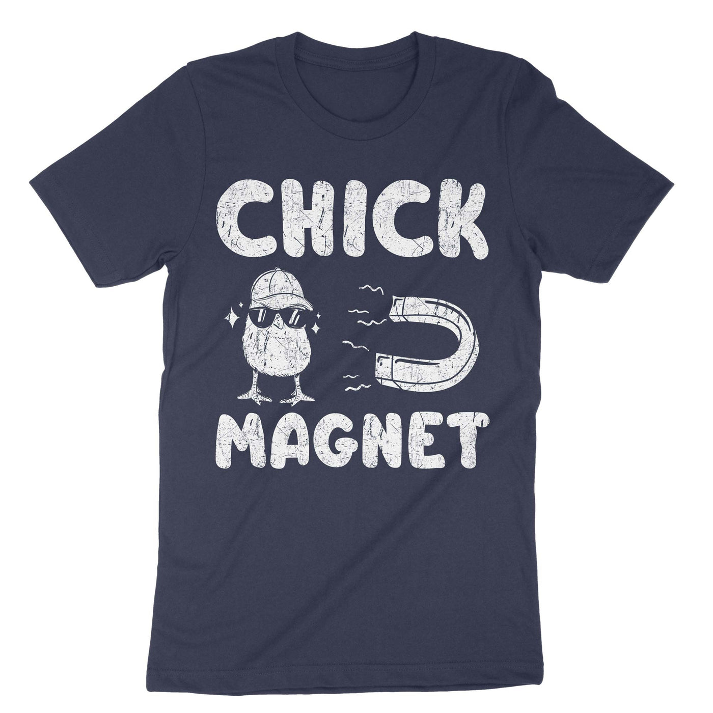 Navy Chick Magnet T-Shirt#color_navy