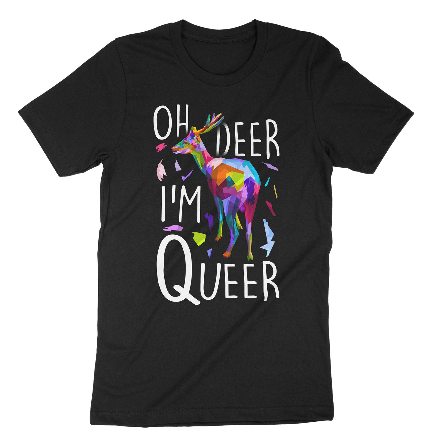 Black Deer Queer T-Shirt#color_black