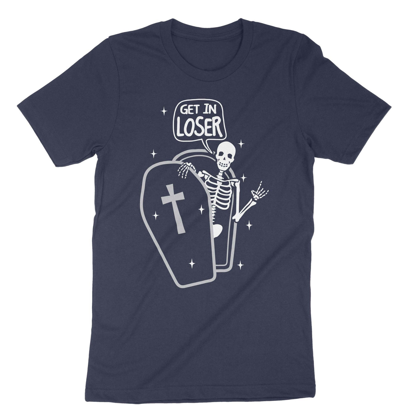 Navy Get In Loser T-Shirt#color_navy