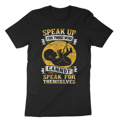 Black Pro Life Shirt Pray For The Unborn T-Shirt#color_black