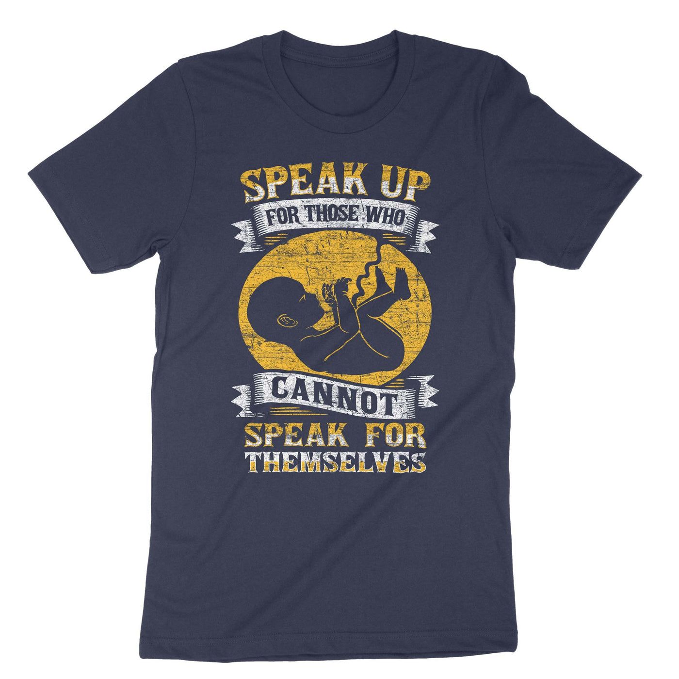Navy Pro Life Shirt Pray For The Unborn T-Shirt#color_navy