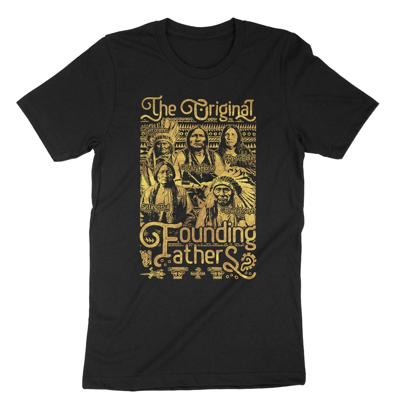 Black The Original Founding Fathers T-Shirt#color_black