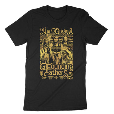 Black The Original Founding Fathers T-Shirt#color_black
