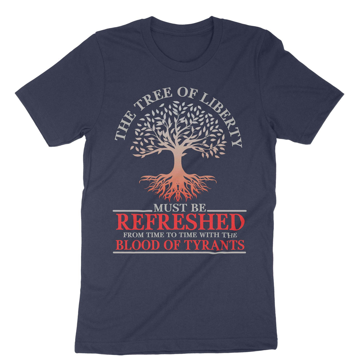 Navy The Tree Of Liberty Thomas Jefferson T-Shirt#color_navy