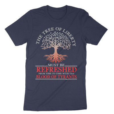 Navy The Tree Of Liberty Thomas Jefferson T-Shirt#color_navy
