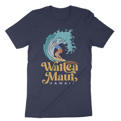 Navy Wailea Maui Hawaii T-Shirt#color_navy