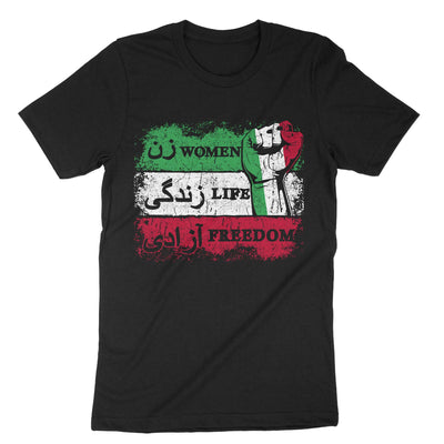 Black Women Life Freedom T-Shirt#color_black