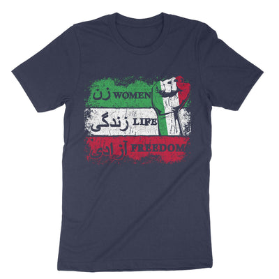 Navy Women Life Freedom T-Shirt#color_navy
