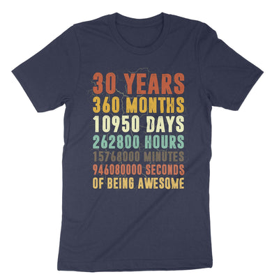 Navy 30 Years Old T-Shirt#color_navy