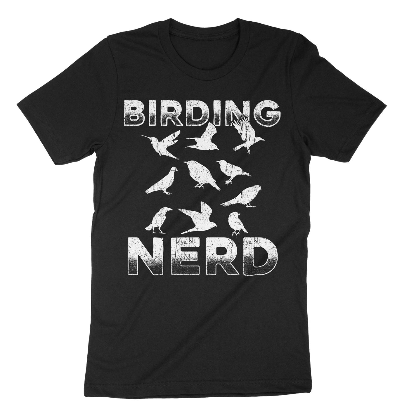 Black Birding Nerd T-Shirt#color_black