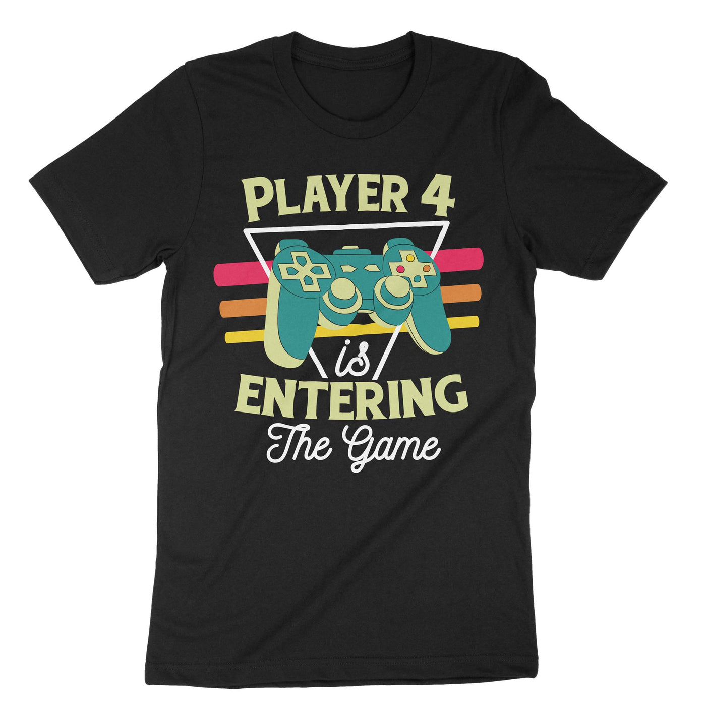 Black Player 4 Is Entering The Game T-Shirt#color_black