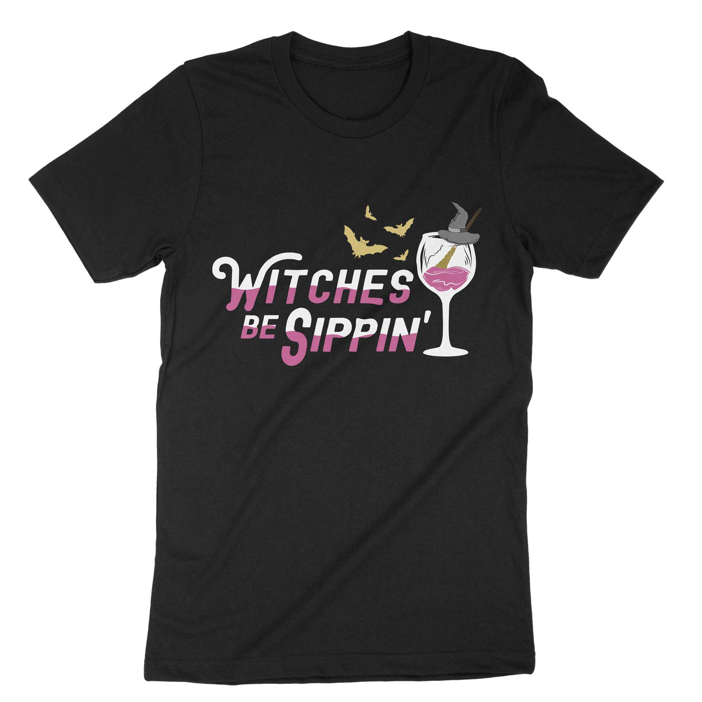 Black Witches Be Sippin T-Shirt#color_black