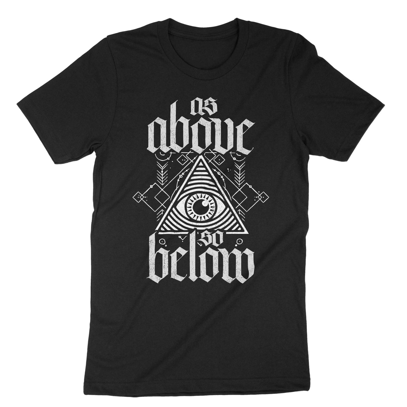 Black As Above So Below Goth T-Shirt#color_black
