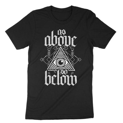Black As Above So Below Goth T-Shirt#color_black
