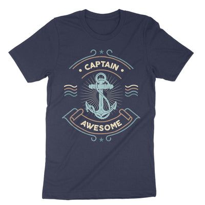 Navy Captain Awesome Sailing T-Shirt#color_navy