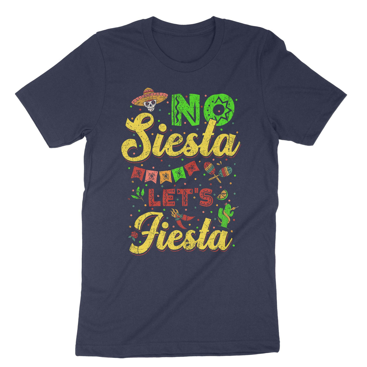 Navy No Siesta Lets Fiesta T-Shirt#color_navy