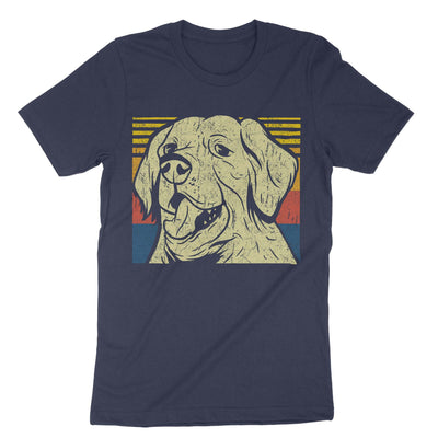 Navy Retro Vintage Golden Retriever T-Shirt#color_navy