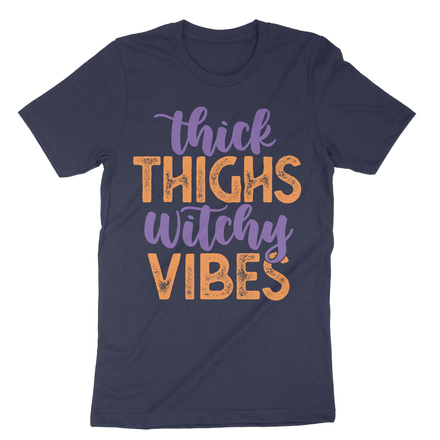 Navy Thick Thighs Witchy Vibes T-Shirt#color_navy