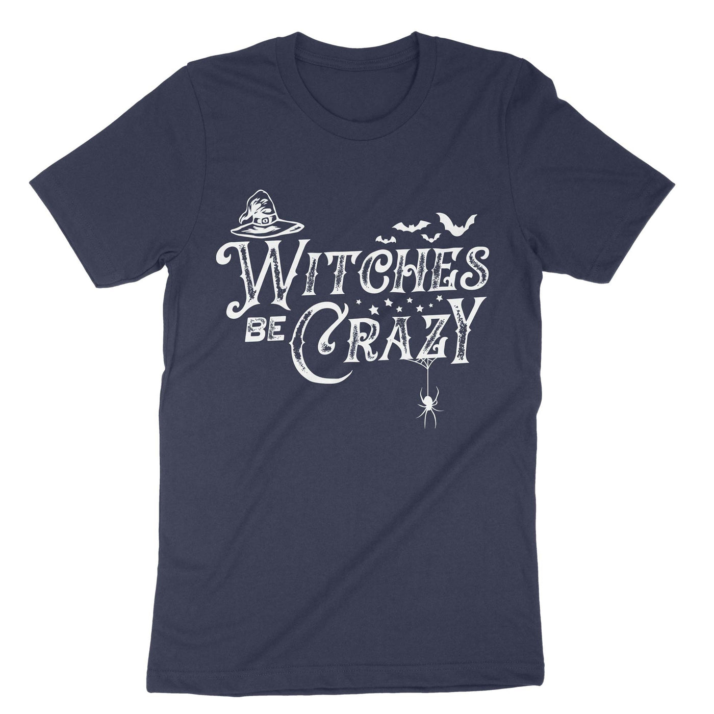 Navy Witches Be Crazy T-Shirt#color_navy