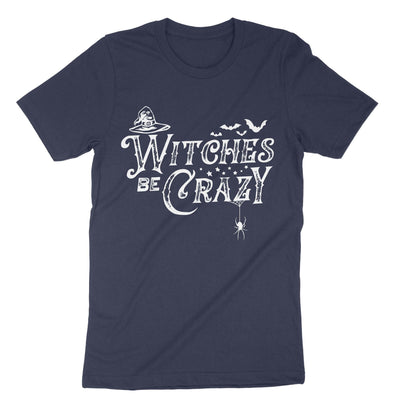 Navy Witches Be Crazy T-Shirt#color_navy