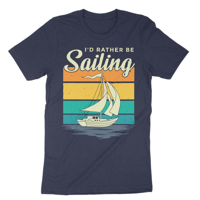 Navy Id Rather Be Sailing T-Shirt#color_navy