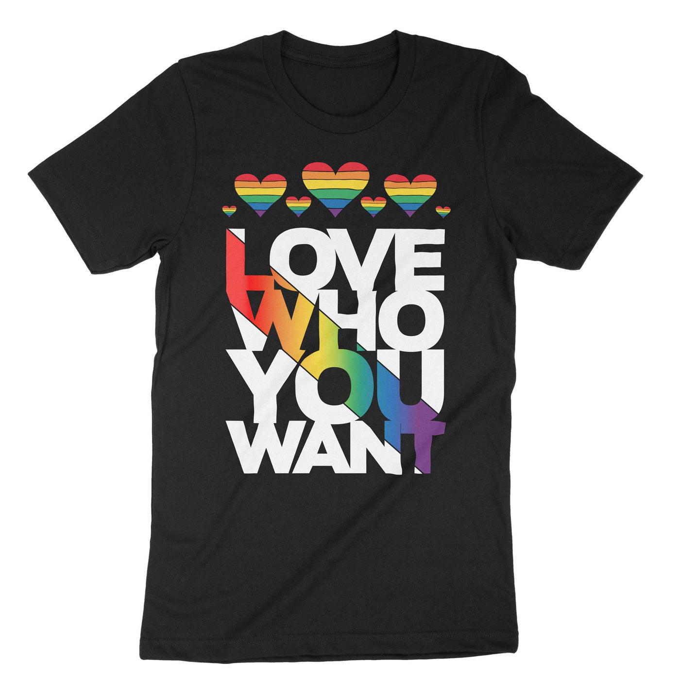 Black Lgbt Love Who T-Shirt#color_black