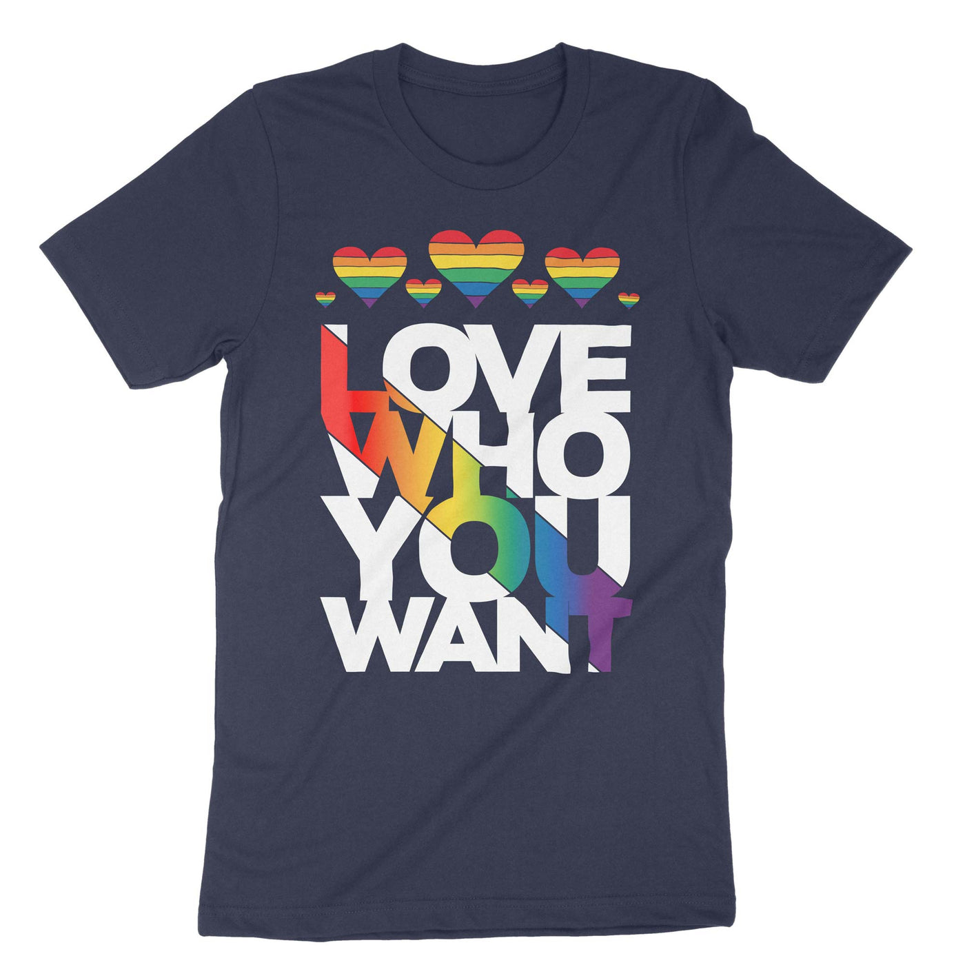 Navy Lgbt Love Who T-Shirt#color_navy