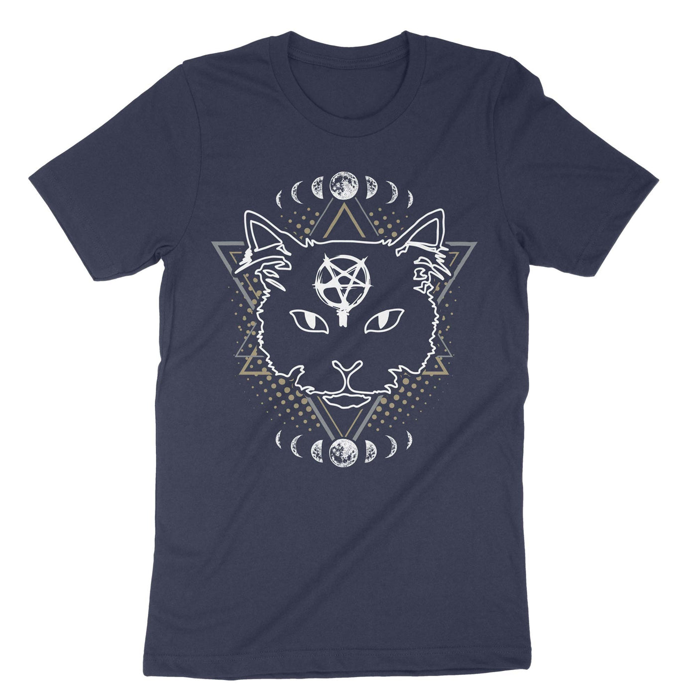 Navy Pagan Cat T-Shirt#color_navy