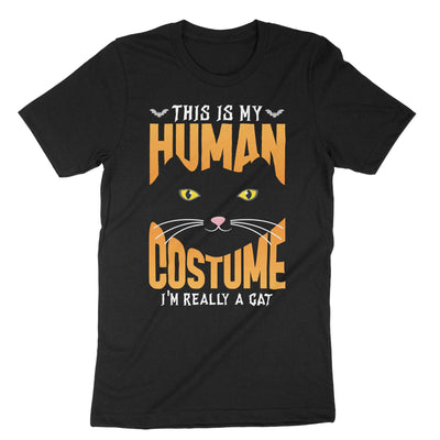 Black This Is My Human Costume Im Really A Cat T-Shirt#color_black