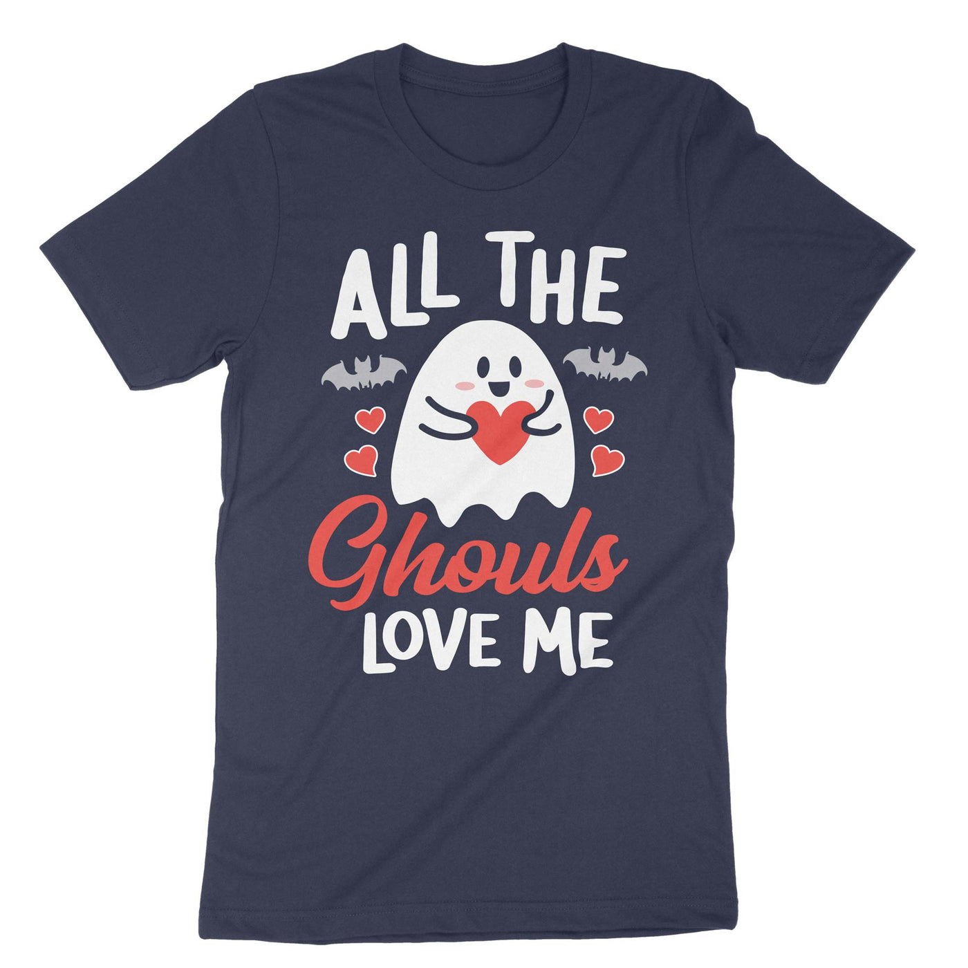 Navy All The Ghouls Love Me T-Shirt#color_navy