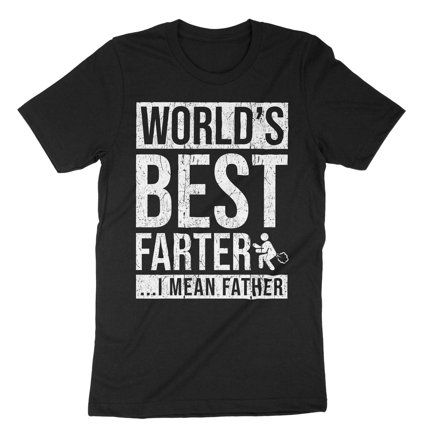 Black Best Farter Father T-Shirt#color_black