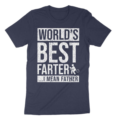 Navy Best Farter Father T-Shirt#color_navy