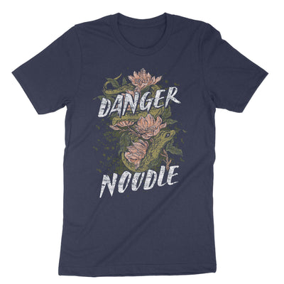 Navy Danger Noodle Snake Python T-Shirt#color_navy